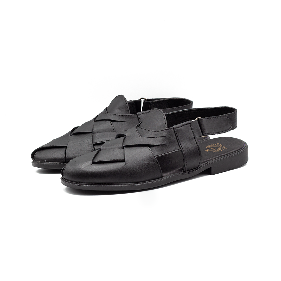 Peshwari Chappal | Black | WLP-01B