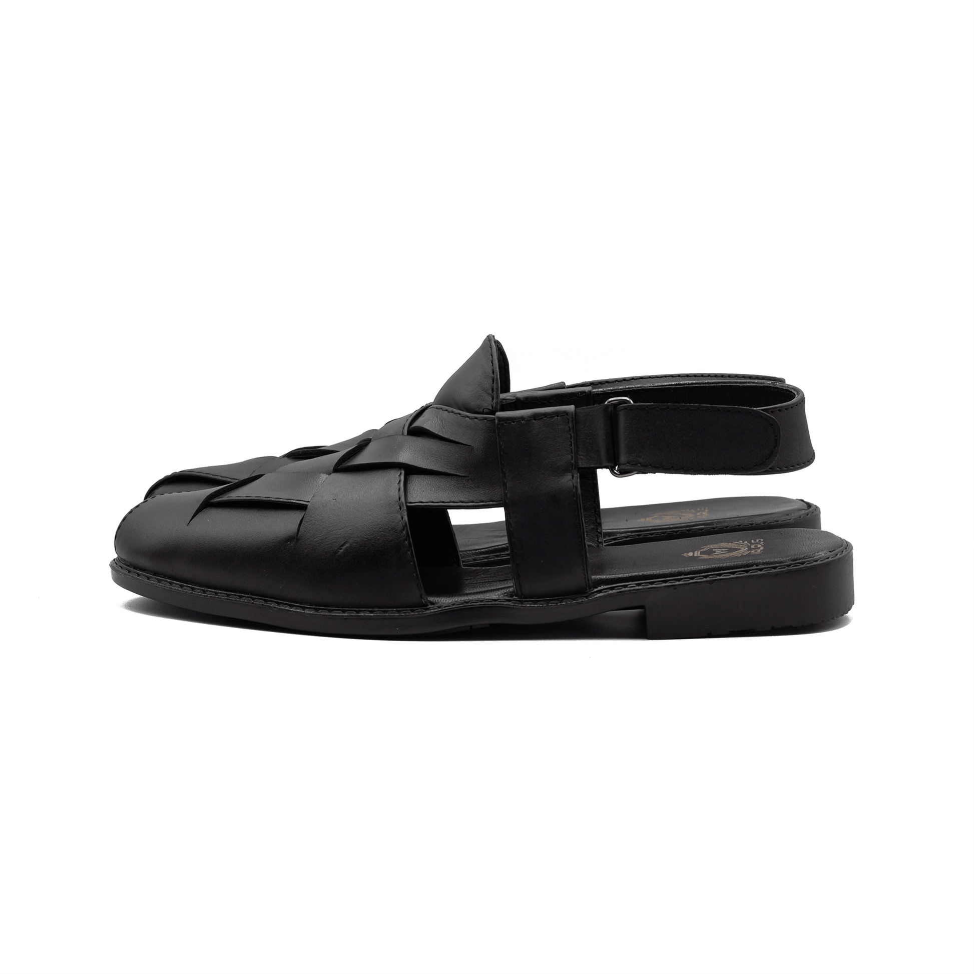 Peshwari Chappal | Black | WLP-01B - Walrus Lifestyle