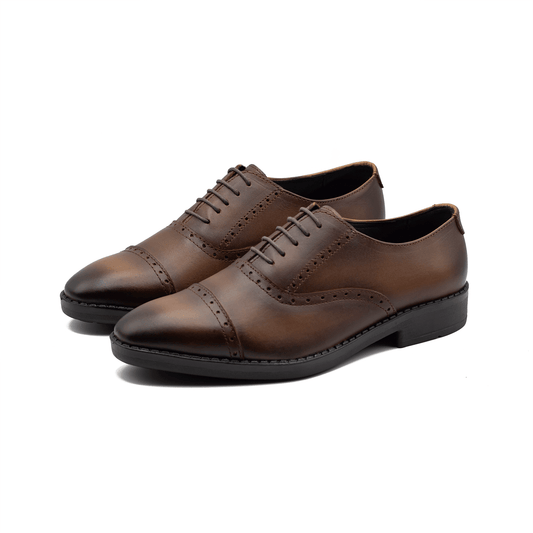Handcrafted Oxford| Chocolate | WLOX-43C - Walrus Lifestyle