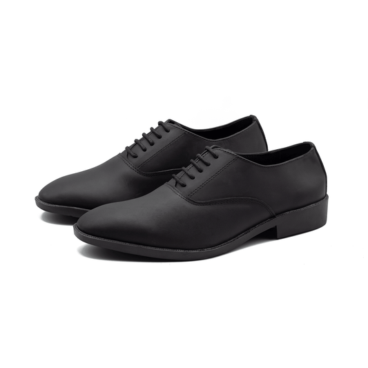 Cap Toe Oxford (Regular) | Black | WLOX-40B - Walrus Lifestyle