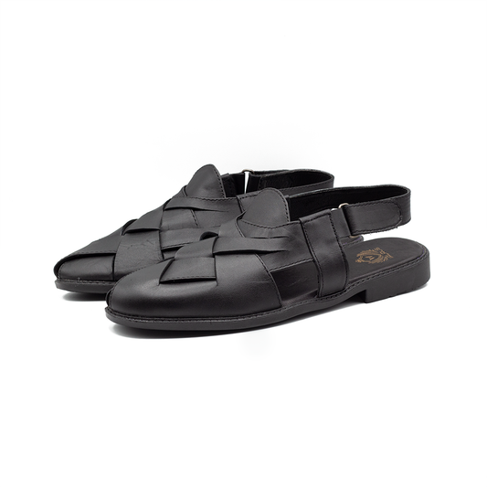 Peshwari Chappal | Black | WLP-01B