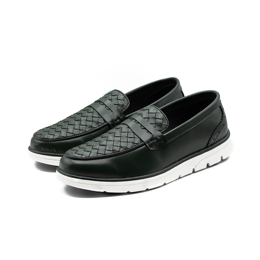 AeroBraid Leather Sneaker Series| Leaf Green | WLS-26G