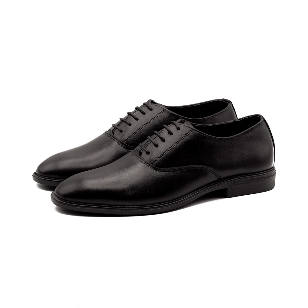 Cap Toe Oxford (Regular) | Black | WLOX-40B - Walrus Lifestyle